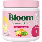 Bloom Nutrition Pre Workout Powder, (Fruit Punch) servings 40