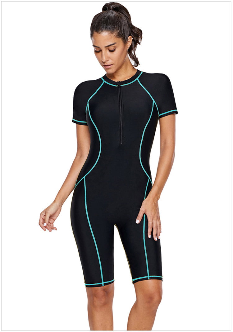 Full Body Swimsuit for Women Spring Wetsuit Long Sleeves Dive Skins Suits for Surfing Swimming