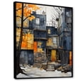 thumbnail image 2 of Designart "Cityscape Alleyway Collage VII" Cityscapes Floater Framed Canvas Wall Art, 2 of 7
