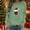 Mint Green, variant on FDGIU Trendy 2025 Women's Xmas Sweater – Funny Print Long Sleeve Pullover, Winter Casual Tunic