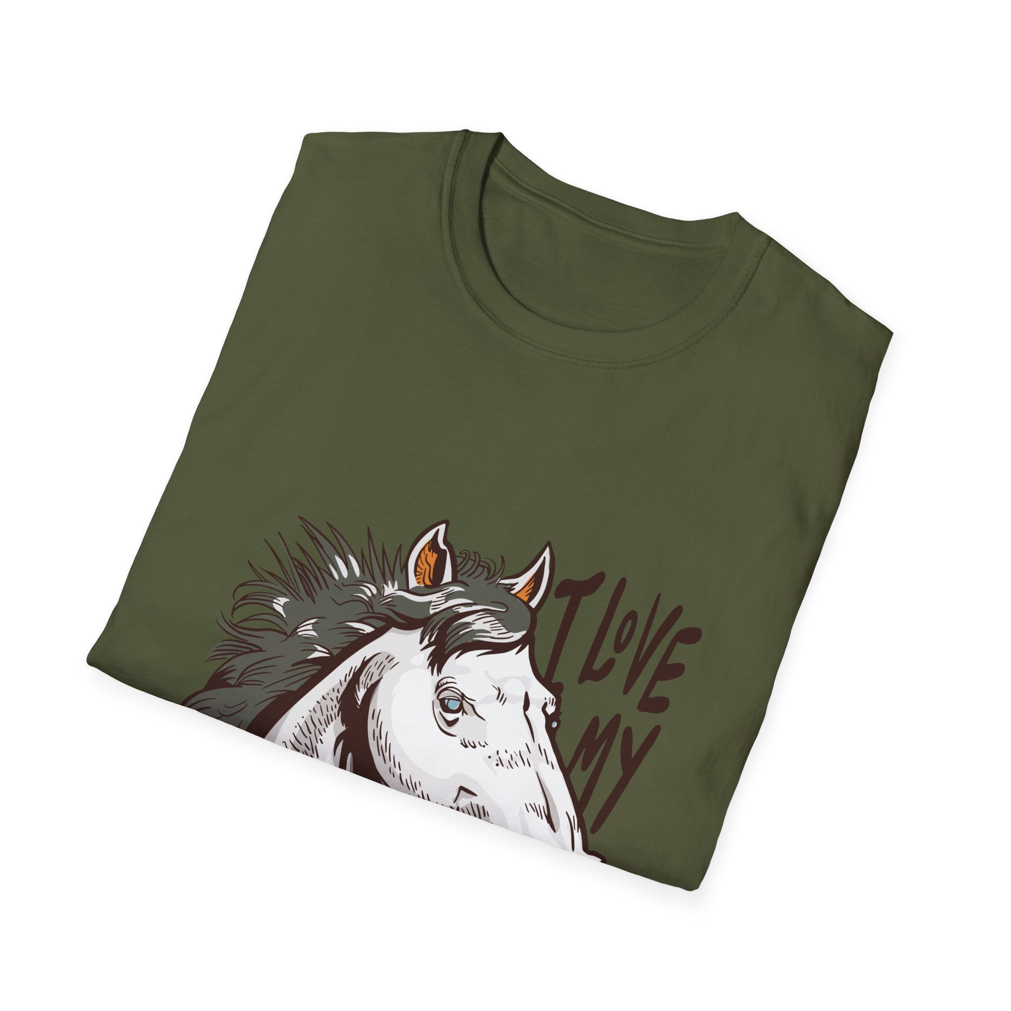 Love My Horse Motivational Equestrian Novelty TShirt