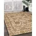 thumbnail image 2 of Ahgly Company Indoor Rectangle Abstract Light Brown Oriental Area Rugs, 7' x 9', 2 of 6