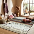 thumbnail image 4 of Wellber Area Rugs Boho Moroccan Rug for Bedroom Living Room Nursery Decor Fluffy Carpet,8'x10',Yellow, 4 of 7