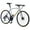 Silver + Aluminium, variant on 24 Speed Hybrid bike Disc Brake 700C Road Bike For men women's City Bicycle