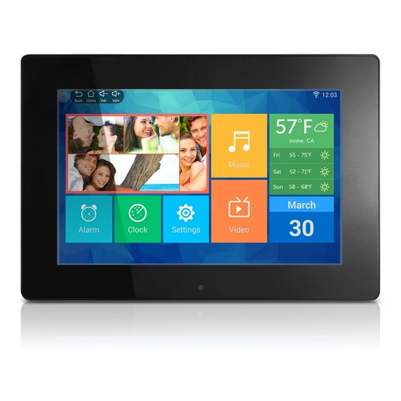 Aluratek AWS10F - 10" WiFi Digital Photo Frame w/Touchscreen LCD and 16GB Built-In Memory