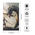 thumbnail image 2 of Honeii Swordsman Cool Dragon Print Quick-Dry Microfiber Towel, Shower Towel 27.5x16in,Absorbent Bathroom Towel for Beach, Pool, and Travel, 2 of 6
