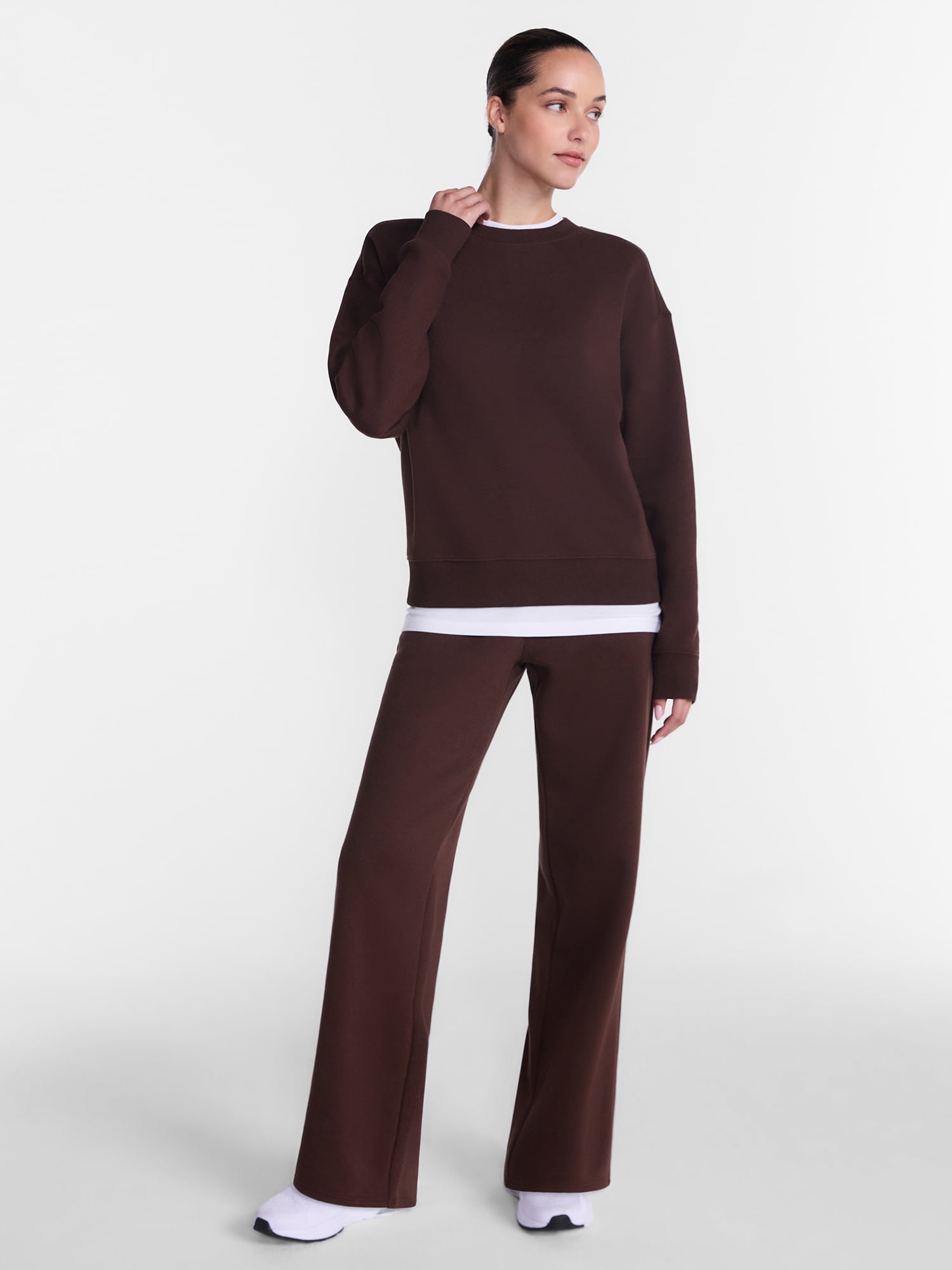Athletic Works Women's and Women's Plus Fleece Pants with Pockets, 28.5" Inseam, Sizes XS-4X
