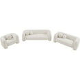 thumbnail image 3 of Meridian Furniture Emory Cream Boucle Fabric Sofa, 3 of 15