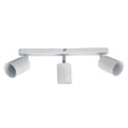 thumbnail image 1 of Portalámparas GU10, base de luz de techo tipo tira de 3 cabezales, soporte de luz giratorio de 330 ° para dormitorio, cocina, 85-265V, 1 of 8