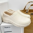 thumbnail image 5 of 2022 New Men Winter Warm Slippers Fur Slippers Men Plush Slipper Cotton Shoes Non-slip Solid Color Home Indoor Casual Slippers (grey 1808-24,8.5), 5 of 7