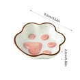 thumbnail image 3 of Dvruxg Ceramic Dipping Bowl - Adorable Cat's Paw Design for Condiments and Soy-Based Foods, 3 of 4