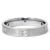 Pompeii Platinum Comfort Fit Diamond Brushed Wedding Ring Band (G/H,I1)