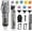 US Plug + Silver, variant on Cordless Hair Trimmer - Ear and Nose Shaver