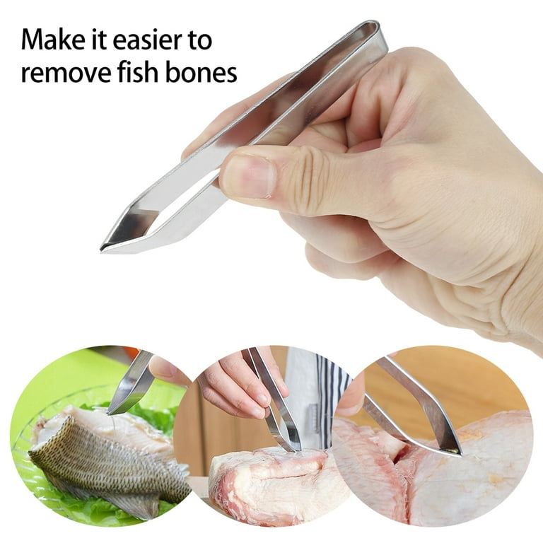 Willstar Stainless Steel Fish Bone Tweezers Pincer Puller Remover