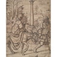 thumbnail image 2 of Jan Swart van Groningen 20x24 Black Ornate Framed Double Matted Museum Art Print Titled: Flight Into&nbsp;Egypt (Early to Mid-16th&nbsp;Century), 2 of 5