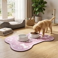 thumbnail image 7 of SHJHENG 19.69×11.81 Inch Bone Shaped Diatomaceous Earth Pet Feeding Mat, Waterproof Non-Slip Quick Dry Wipe Clean Food Bowl Tray Mat For Cats Small Medium Dogs, 7 of 7