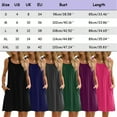 thumbnail image 3 of Hwmodou Female Dresses Elegant Women Dress Summer Casual T Shirt Dress Beach Cover Up Sleeveless Tank Top Skirt With Pockets Holiday Vacation Sundress For Woman Plus Size Summer Dresses, 3 of 5
