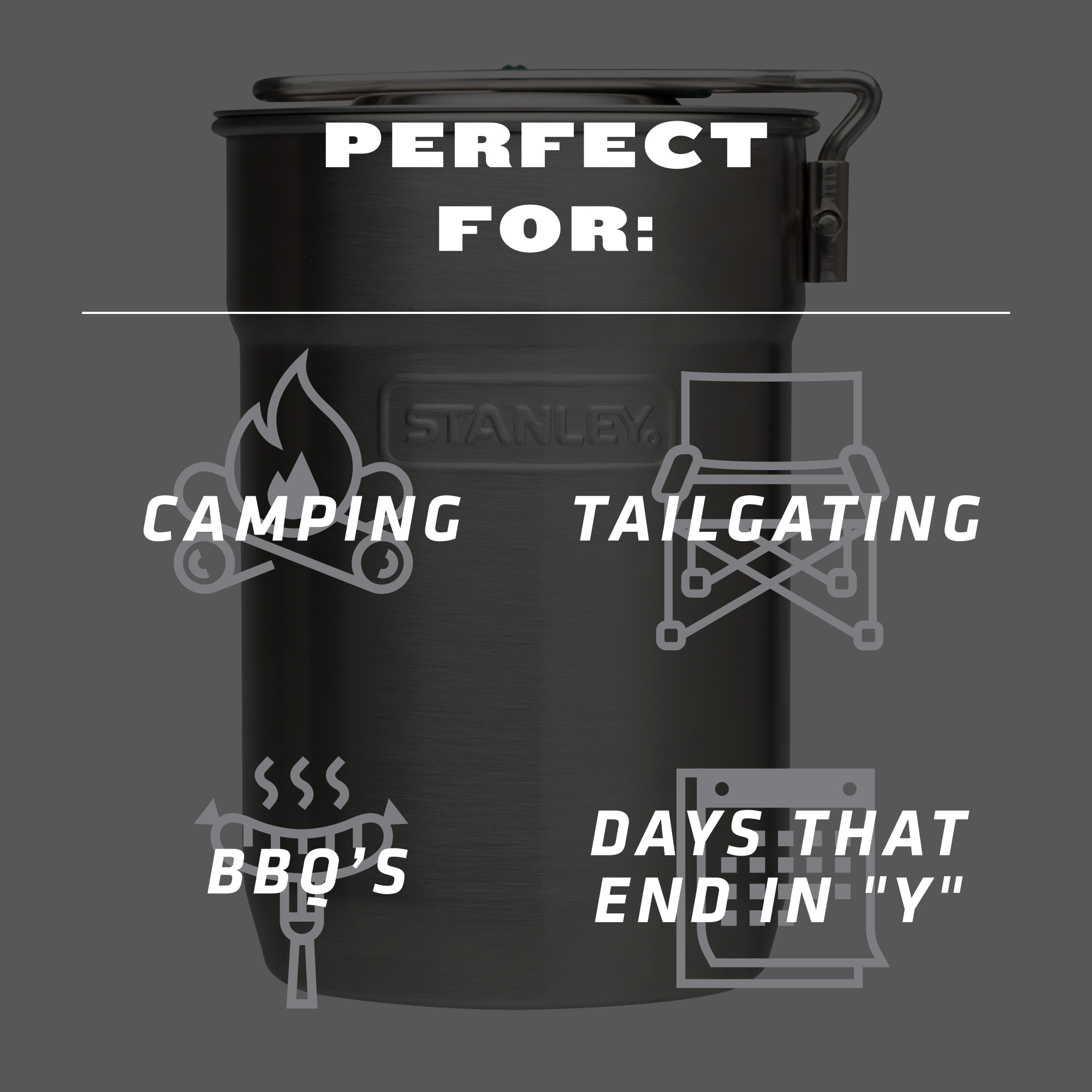Stanley Adventure Two Cup Stainless Steel Camping Cookware Set - image 4 of 8
