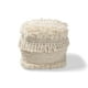 thumbnail image 2 of Otomano Puf Baxton Studio Bartow Algodón Tejido a Mano Beige, 2 of 2