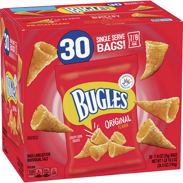 Bugles Original Flavor Crispy Corn Snacks, 26.3 oz