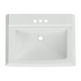 thumbnail image 6 of TOBILI 34" Height Cemamic Rectangular Pedestal Sink with Overflow in White Bathroom Sink 26"W, 6 of 8