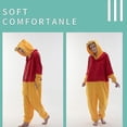 thumbnail image 2 of Snug Fit Unisex Adulto Onesie Pijamas Animal One Piece Disfraz de Halloween Ropa de dormir, 2 of 3