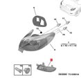 thumbnail image 4 of Rear Fog Light Rear Left Fog Lamp 12V Rear Left Fog Light 21W 6350HA Halogen Tail Fog Lamp Replacement For  207 2006 To 2014, 4 of 8