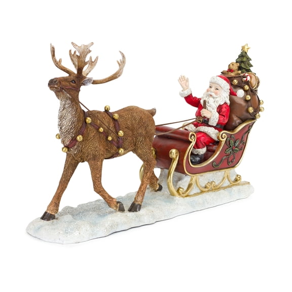 Melrose Santa w/Sleigh and Deer