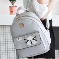thumbnail image 1 of Small Black Backpack Mini Backpack Women pu Leather Shoulder, 1 of 1