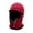 Red, variant on ZOELNIC Men Winter Knitted Hat With Zipper Fur Lined Warm Face Ear Neck Warmer Cap for Outdoor Cycling Black