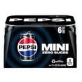 thumbnail image 2 of Pepsi Zero Sugar Cola 6 x 222mL, Mini Cans, 2 of 10