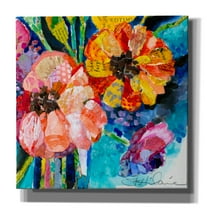 Epic Graffiti 'Summer Dreams' by St. Hilaire Elizabeth, Canvas Wall Art, 37"x37"