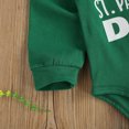 thumbnail image 5 of My First St. Patrick's Day Outfits Baby Boy Long Sleeve Romper Tops +Clover Print Pants +Hats Sets Spring Clothes, 5 of 7