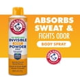 thumbnail image 5 of (3 pack) Arm & Hammer Invisible Odor Defense Body Powder Spray, 6 oz, 5 of 11