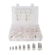 thumbnail image 1 of Conector a tope de cobre de alambre de 300 piezas, casquillos de ajuste a tope de cobre para alambre, terminal de extremo de cable con Pin de carcasa, 1 of 8