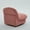 Coral, variant on Accent Chairs Swivel Accent Chair, 360-degree Metal Base with Velvet Fabric Upholstery, Comfy Pumpkin-Shaped Swivel Chair for Living Room, Bedroom, or Office,Fabric Accent Chairs
