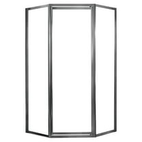 Craft Main Tdna0570 Tides 70" High X 59" Wide Framed Shower Enclosure - Silver