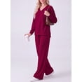 thumbnail image 2 of MINTREUS Women's 2 Piece Matching Lounge Sets Soft Loungewear 2026 Trendy Fall Outfits, 2 of 7