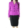 Le Suit NEW Purple Orchid Black Womens 16P Petite Skirt Suit Set