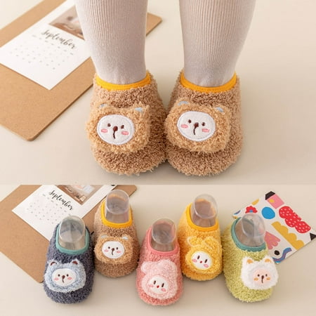 

Quealent Booties Baby Booties Lace Up Shoes with Fleece Cozy Lining Coffee 12 Months