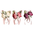 thumbnail image 2 of Poignet de Mariée pour Femmes, Fleur, Mariage, Fête, Bal, Poignet, Main, Bracelet Fleur pour Femmes et Filles, 2 of 9