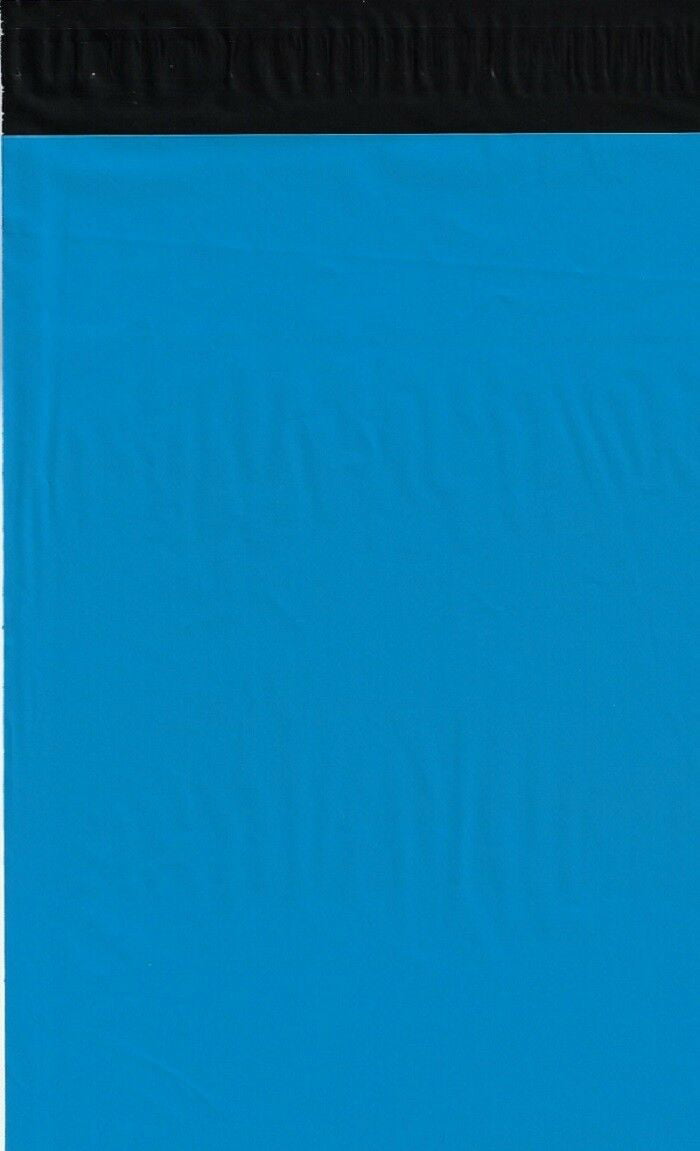 50 19x24 Blue Poly Mailers Shipping Envelopes Couture Boutique Quality Bags 