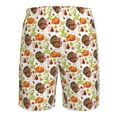 thumbnail image 6 of Naloa Holiday Thanksgiving Turkey Men's Beach Shorts, Surfing shorts, Swim trunks, Quick Dry Swim Trunks for Surfing Beach Fun - Large, 6 of 9