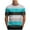 Sky Blue B, variant on Ashirexll Mens T-shirts, Big and Tall Shirts for Men, Fashion Gradient Color Printed Casual and Sports T-shirt Short Sleeve Round Neck Blouses Shirts