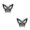 thumbnail image 4 of Advancent Impresionante y versátil arte de pared de metal negro con mariposas y decoración de calaveras para el hogar Type3 NO3, 4 of 6