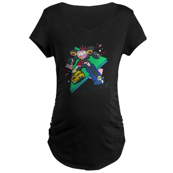 CafePress - Power Rangers Morphinome Women's Maternity T Shirt - Maternity Dark T-Shirt