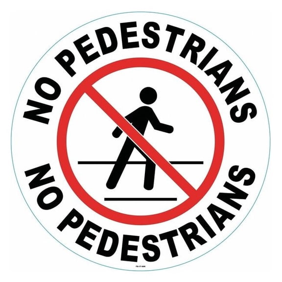 Stranco Anti-Slip Floor Sign,17 in x 17 in,Vinyl FS-17-606