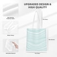thumbnail image 4 of YFYANG Reusable Cotton Canvas Tote Shopping Bag, Green Line Art Washable Portable Grocery Bag for Daily Travel, 4 of 8