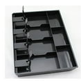 thumbnail image 3 of Cash Register Drawer Insert Tray Black 4 Grid Coin Drawer Cash Box for Supermarket Hotel Resturant Cashier, 3 of 7