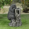 thumbnail image 3 of Luxen Home Resin Bear and Tree Outdoor Patio Foutain, 3 of 6